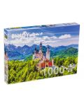 Puzzle Enjoy de 1000 de piese -Castelul Neuschwanstein în vara, Germania - 1t